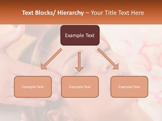 A Woman Getting A Facial Massage At A Spa PowerPoint Template
