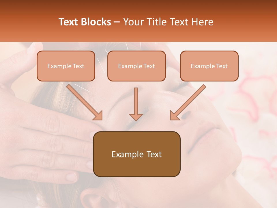 A Woman Getting A Facial Massage At A Spa PowerPoint Template