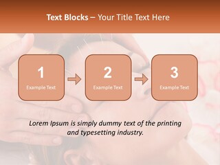 A Woman Getting A Facial Massage At A Spa PowerPoint Template