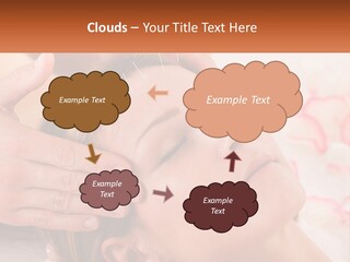 A Woman Getting A Facial Massage At A Spa PowerPoint Template