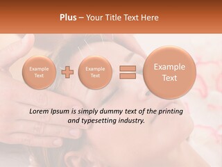 A Woman Getting A Facial Massage At A Spa PowerPoint Template
