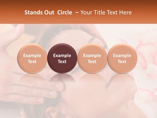 A Woman Getting A Facial Massage At A Spa PowerPoint Template