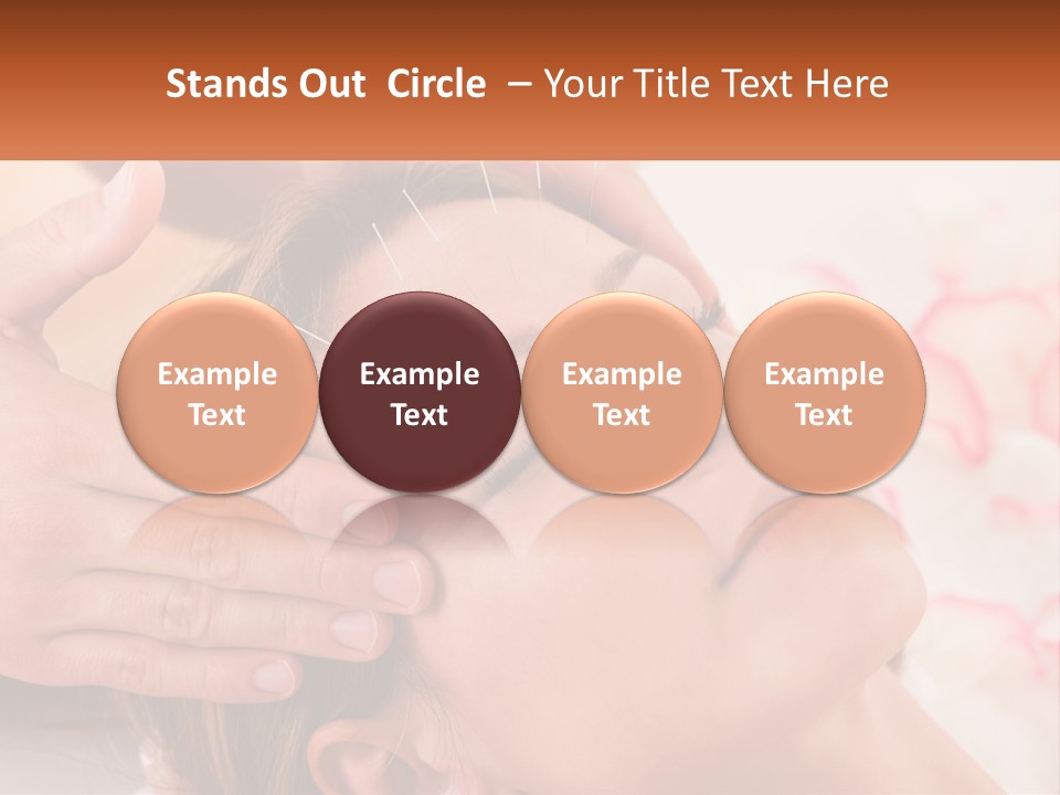 A Woman Getting A Facial Massage At A Spa PowerPoint Template