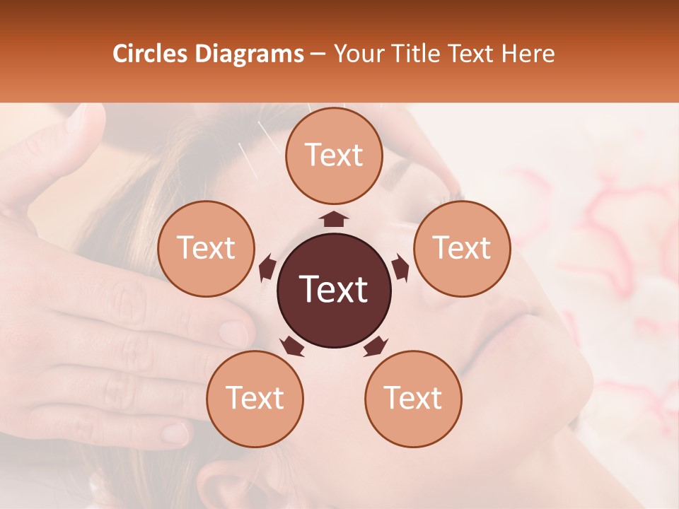 A Woman Getting A Facial Massage At A Spa PowerPoint Template