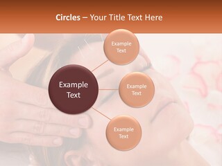 A Woman Getting A Facial Massage At A Spa PowerPoint Template