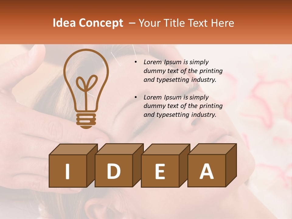 A Woman Getting A Facial Massage At A Spa PowerPoint Template