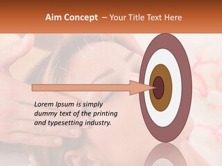 A Woman Getting A Facial Massage At A Spa PowerPoint Template