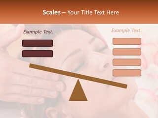 A Woman Getting A Facial Massage At A Spa PowerPoint Template