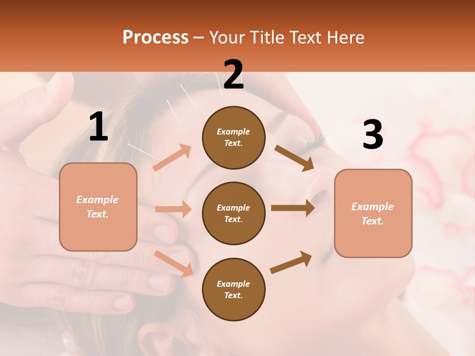 A Woman Getting A Facial Massage At A Spa PowerPoint Template