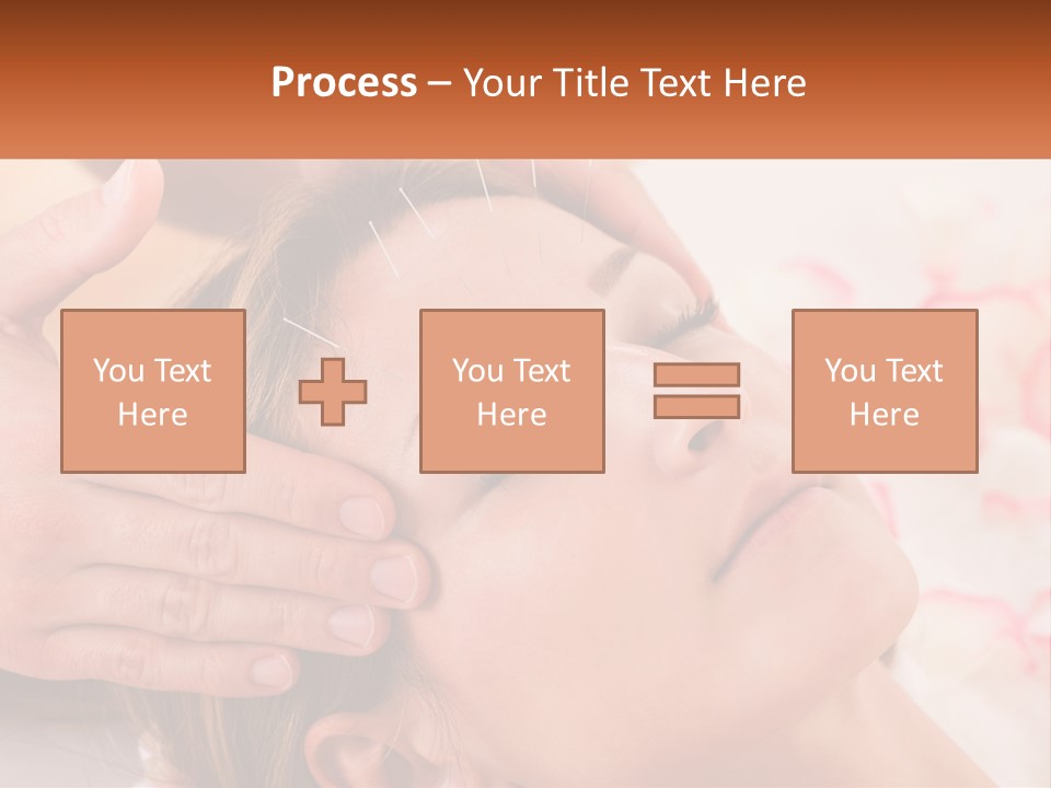 A Woman Getting A Facial Massage At A Spa PowerPoint Template
