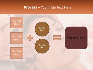 A Woman Getting A Facial Massage At A Spa PowerPoint Template