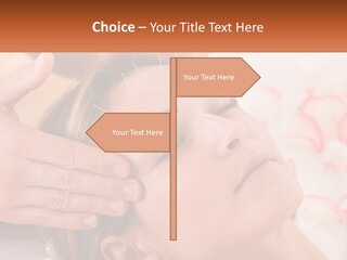 A Woman Getting A Facial Massage At A Spa PowerPoint Template