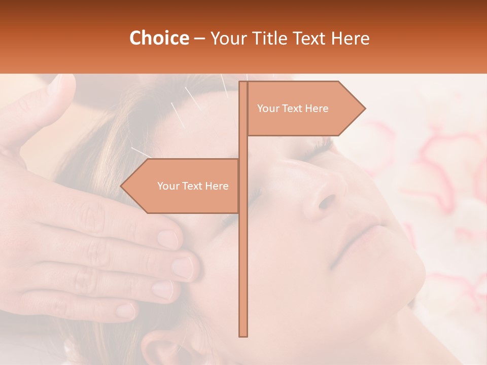 A Woman Getting A Facial Massage At A Spa PowerPoint Template