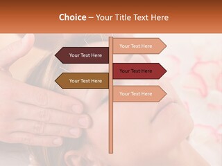 A Woman Getting A Facial Massage At A Spa PowerPoint Template