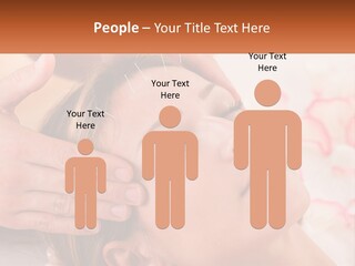 A Woman Getting A Facial Massage At A Spa PowerPoint Template