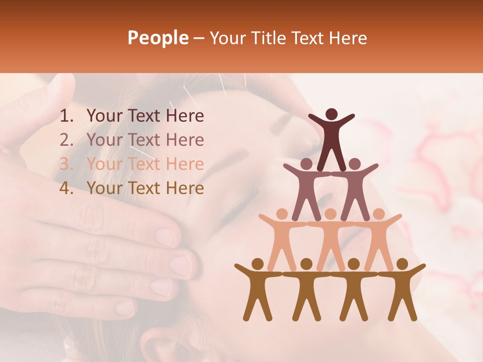 A Woman Getting A Facial Massage At A Spa PowerPoint Template