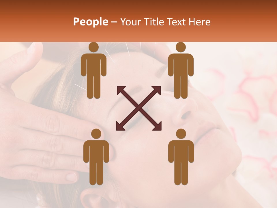 A Woman Getting A Facial Massage At A Spa PowerPoint Template