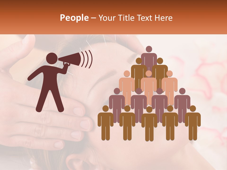 A Woman Getting A Facial Massage At A Spa PowerPoint Template