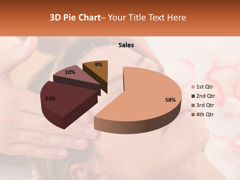A Woman Getting A Facial Massage At A Spa PowerPoint Template