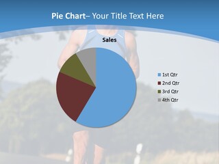 A Man Running Down A Road With Trees In The Background PowerPoint Template