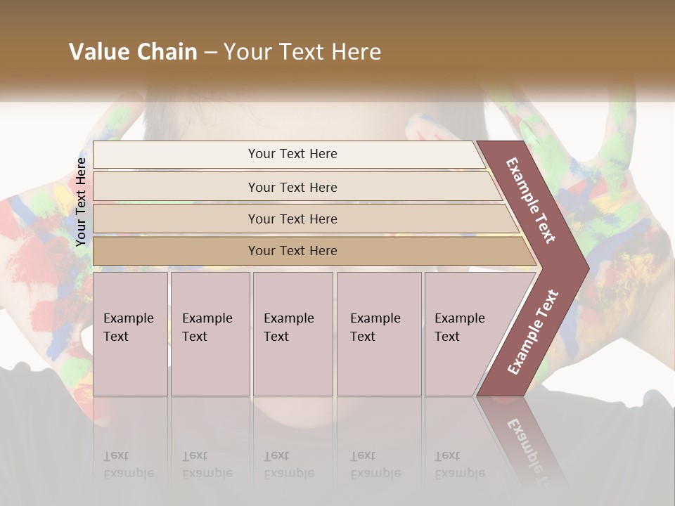 A Young Boy Holding His Hands Up To His Face PowerPoint Template
