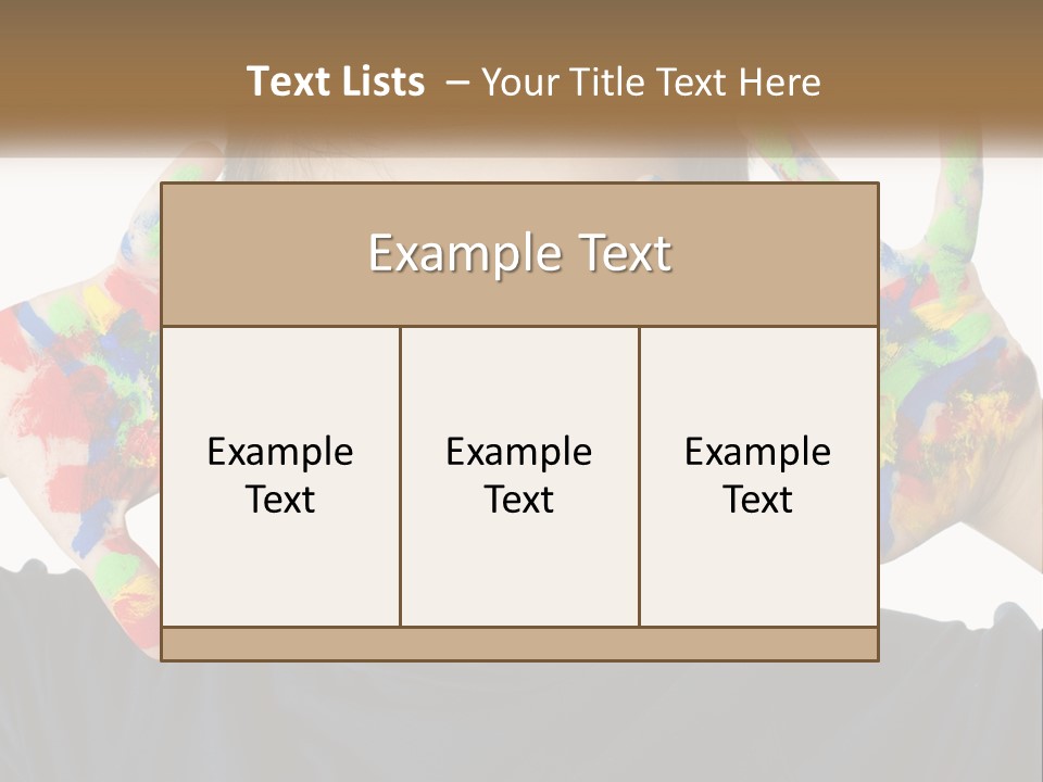 A Young Boy Holding His Hands Up To His Face PowerPoint Template