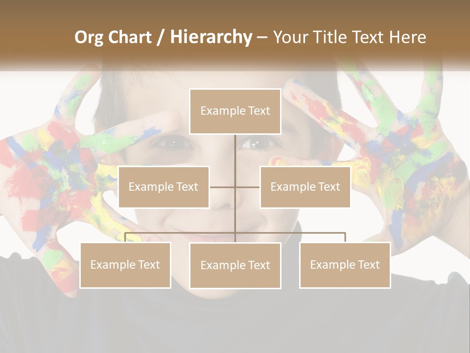 A Young Boy Holding His Hands Up To His Face PowerPoint Template