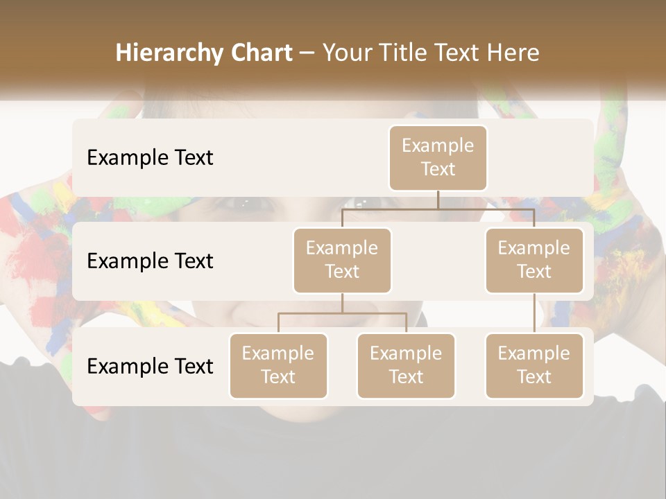 A Young Boy Holding His Hands Up To His Face PowerPoint Template