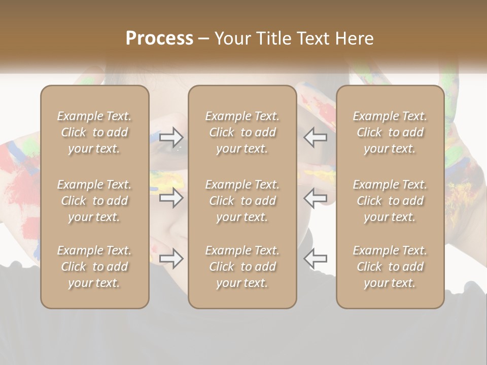 A Young Boy Holding His Hands Up To His Face PowerPoint Template