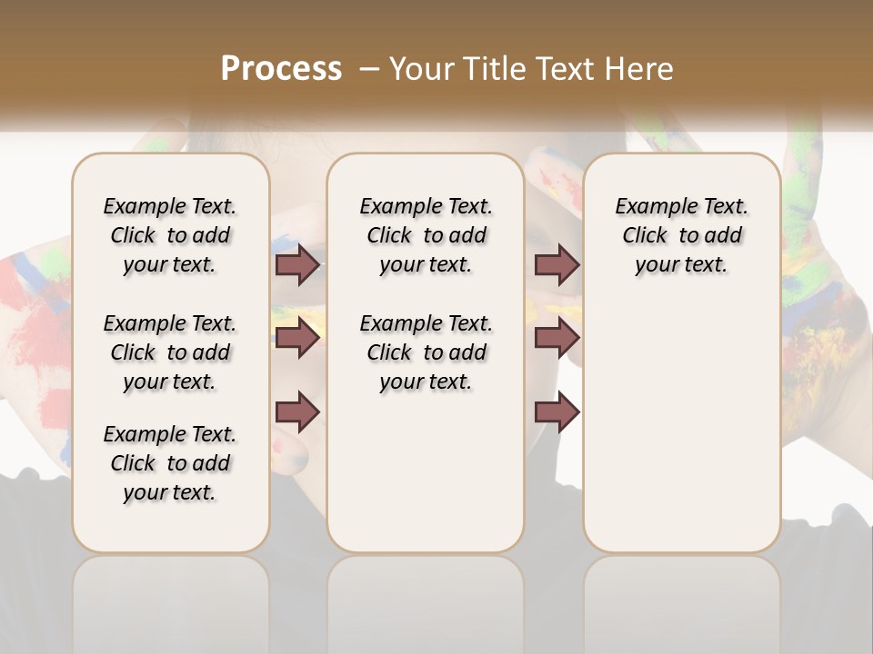 A Young Boy Holding His Hands Up To His Face PowerPoint Template