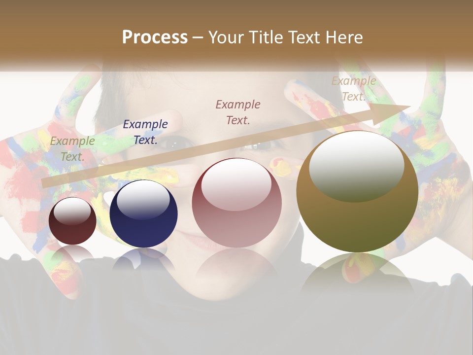 A Young Boy Holding His Hands Up To His Face PowerPoint Template