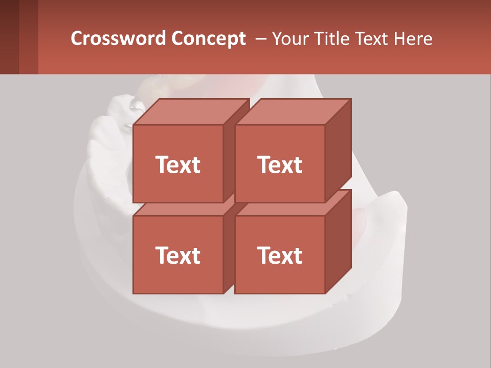 A Dental Model Of A Tooth With A Missing Tooth PowerPoint Template