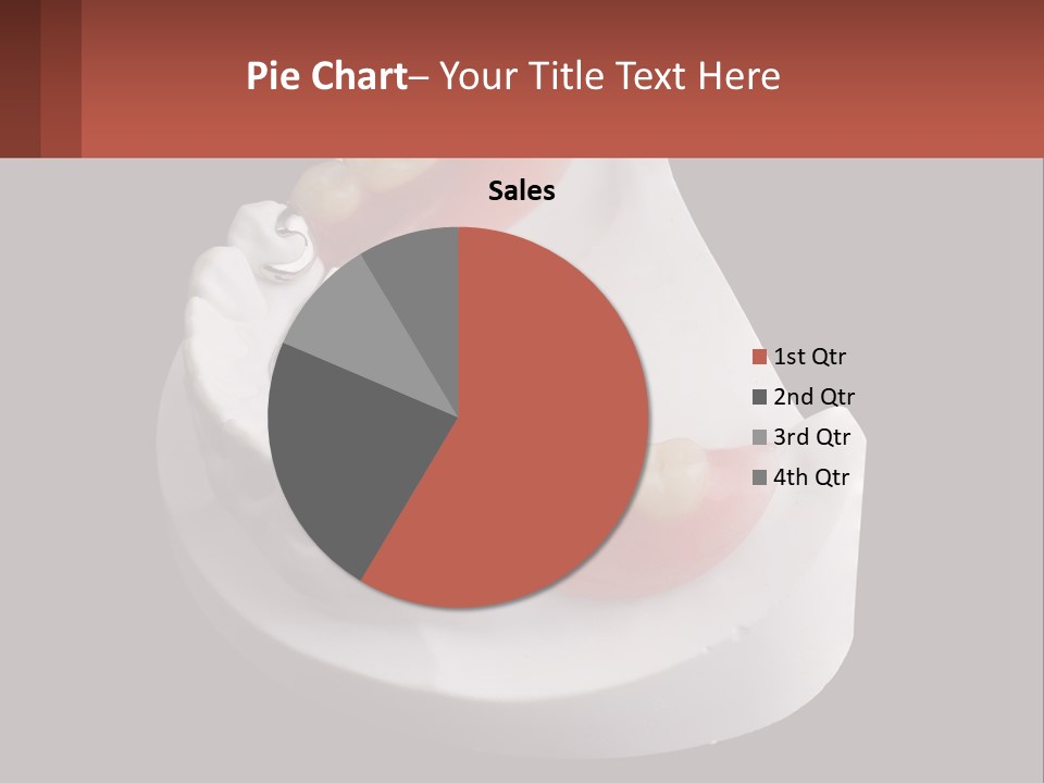 A Dental Model Of A Tooth With A Missing Tooth PowerPoint Template