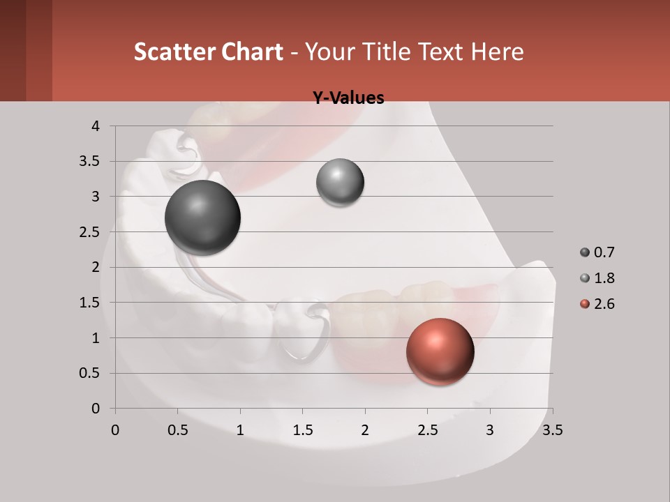A Dental Model Of A Tooth With A Missing Tooth PowerPoint Template