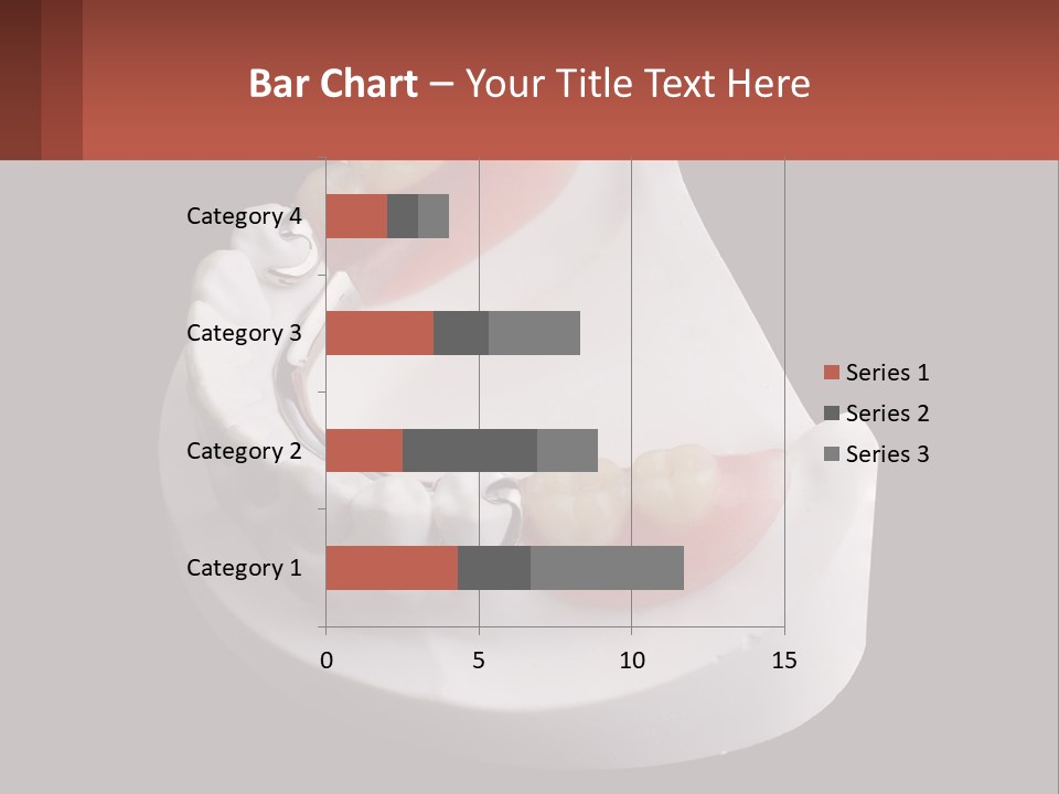 A Dental Model Of A Tooth With A Missing Tooth PowerPoint Template