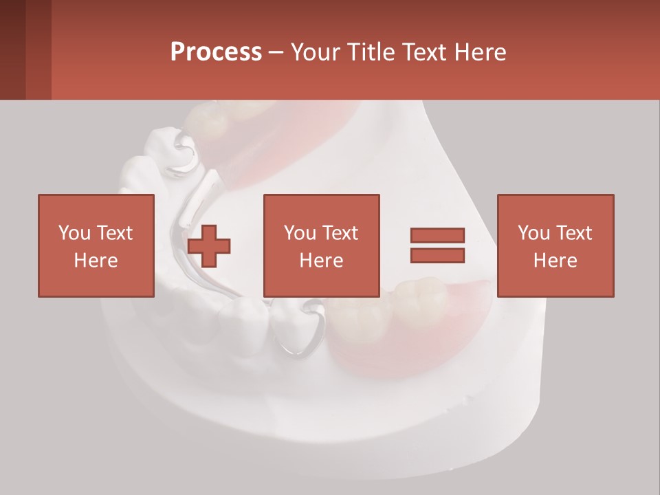 A Dental Model Of A Tooth With A Missing Tooth PowerPoint Template