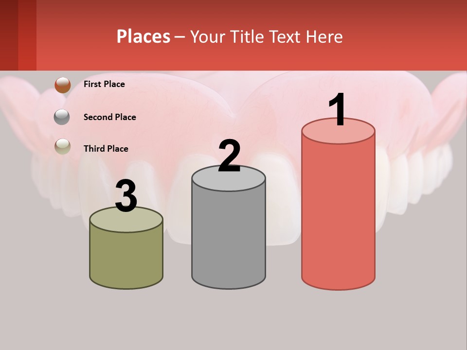 A Close Up Of A Tooth On A Black Background PowerPoint Template