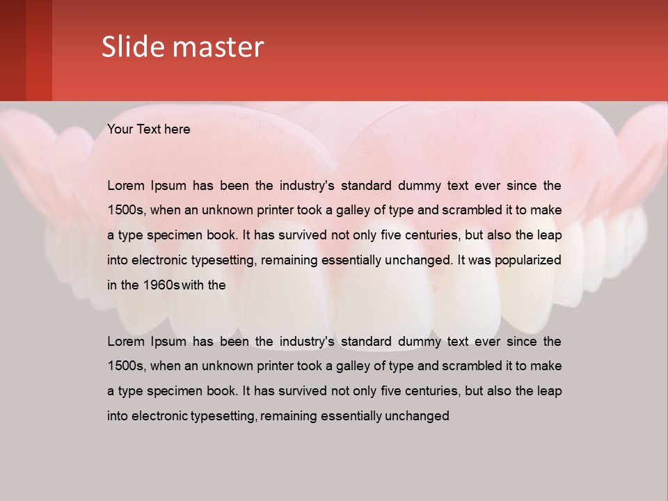 A Close Up Of A Tooth On A Black Background PowerPoint Template