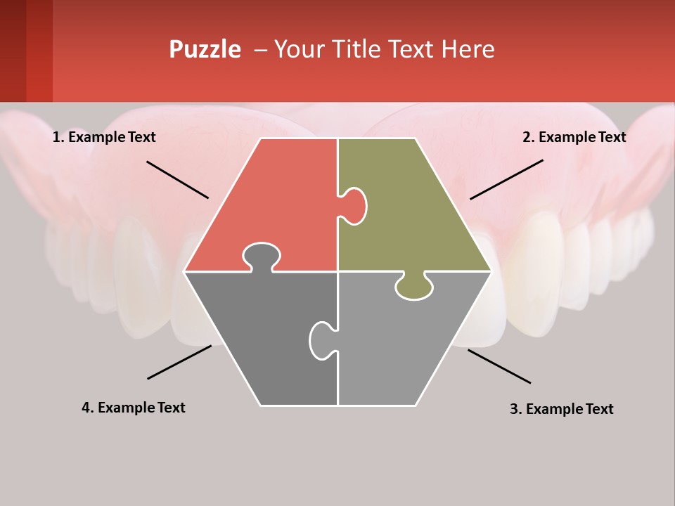 A Close Up Of A Tooth On A Black Background PowerPoint Template
