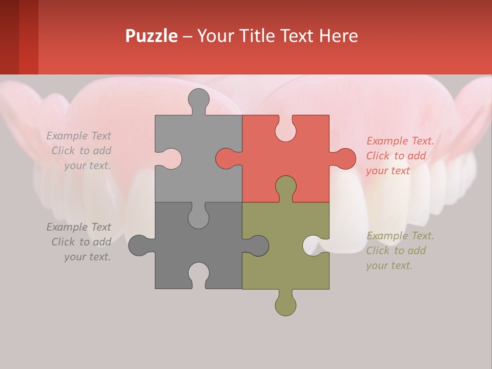 A Close Up Of A Tooth On A Black Background PowerPoint Template