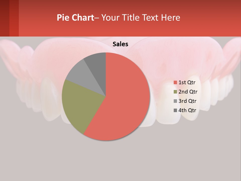 A Close Up Of A Tooth On A Black Background PowerPoint Template