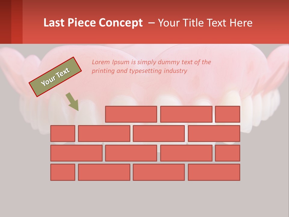 A Close Up Of A Tooth On A Black Background PowerPoint Template