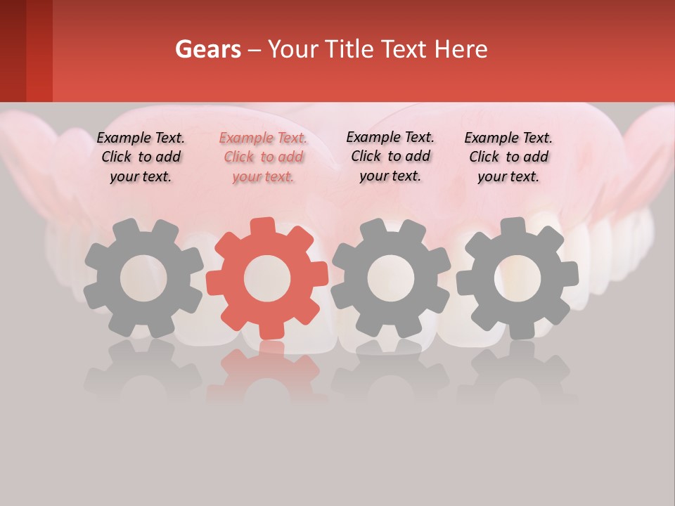 A Close Up Of A Tooth On A Black Background PowerPoint Template