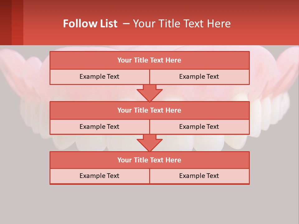 A Close Up Of A Tooth On A Black Background PowerPoint Template