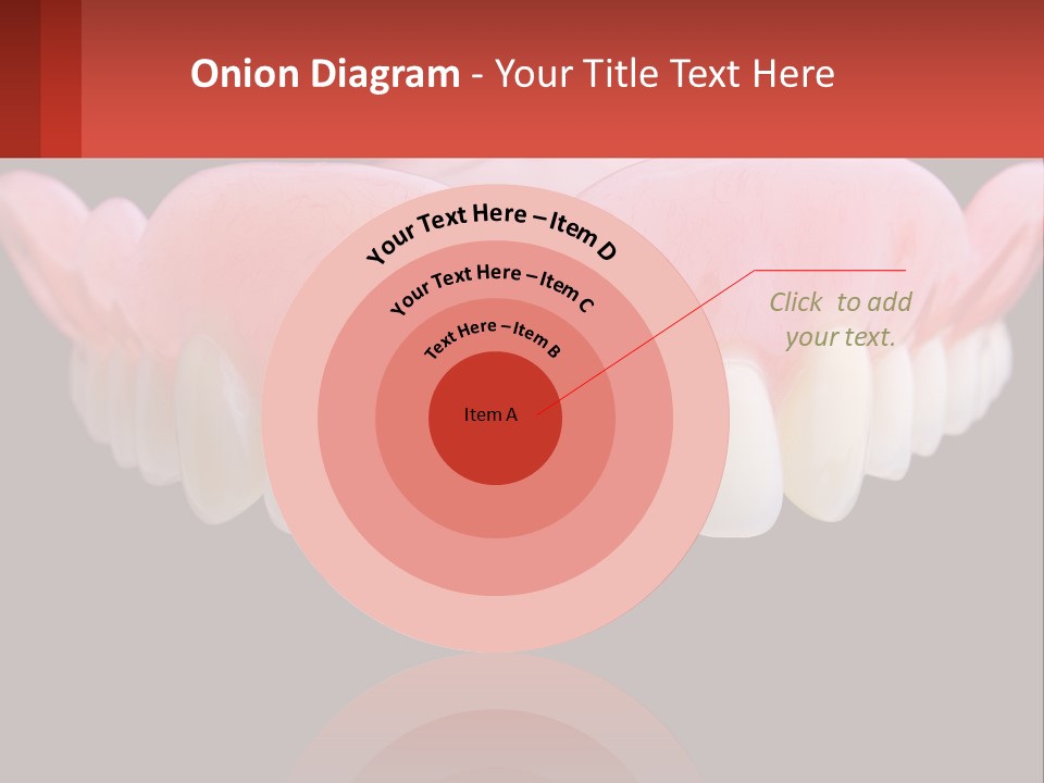 A Close Up Of A Tooth On A Black Background PowerPoint Template