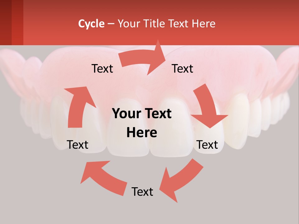 A Close Up Of A Tooth On A Black Background PowerPoint Template