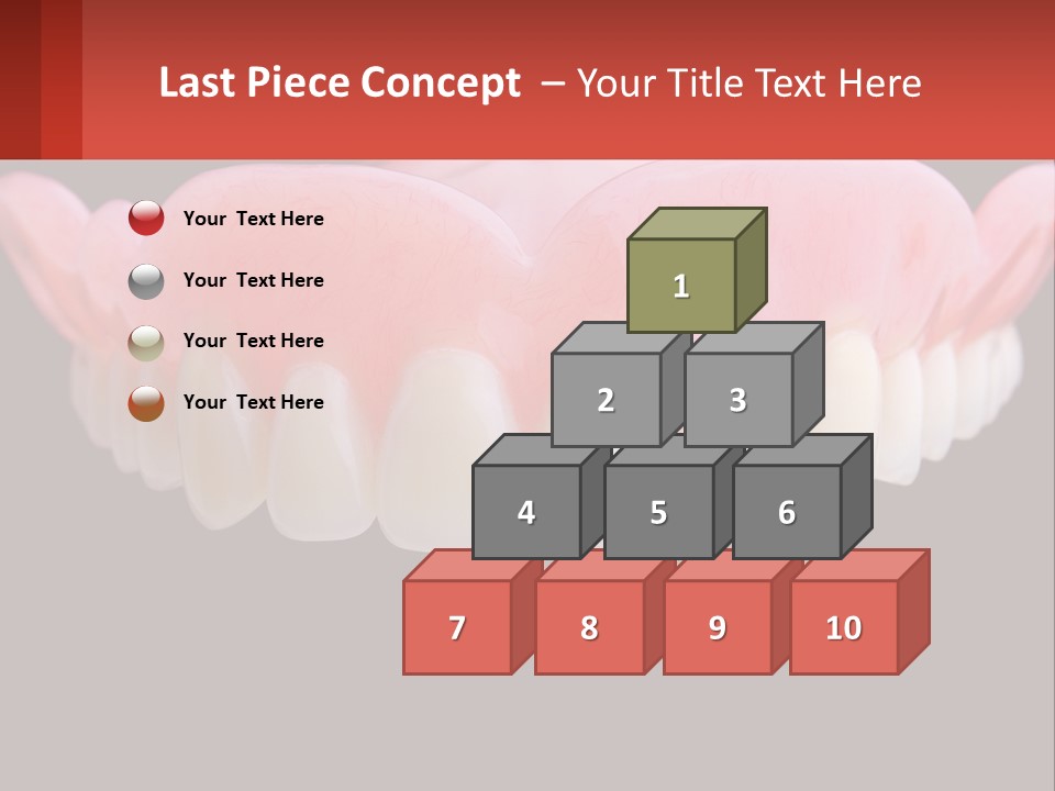 A Close Up Of A Tooth On A Black Background PowerPoint Template