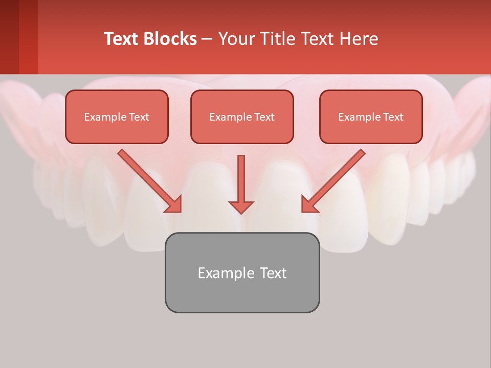 A Close Up Of A Tooth On A Black Background PowerPoint Template
