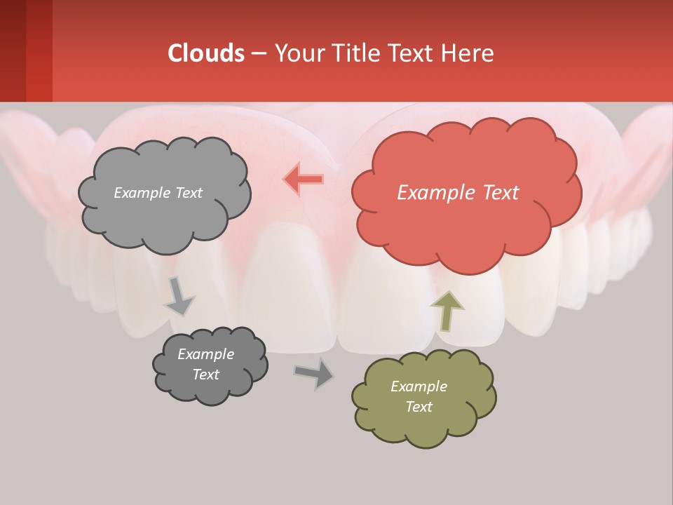 A Close Up Of A Tooth On A Black Background PowerPoint Template