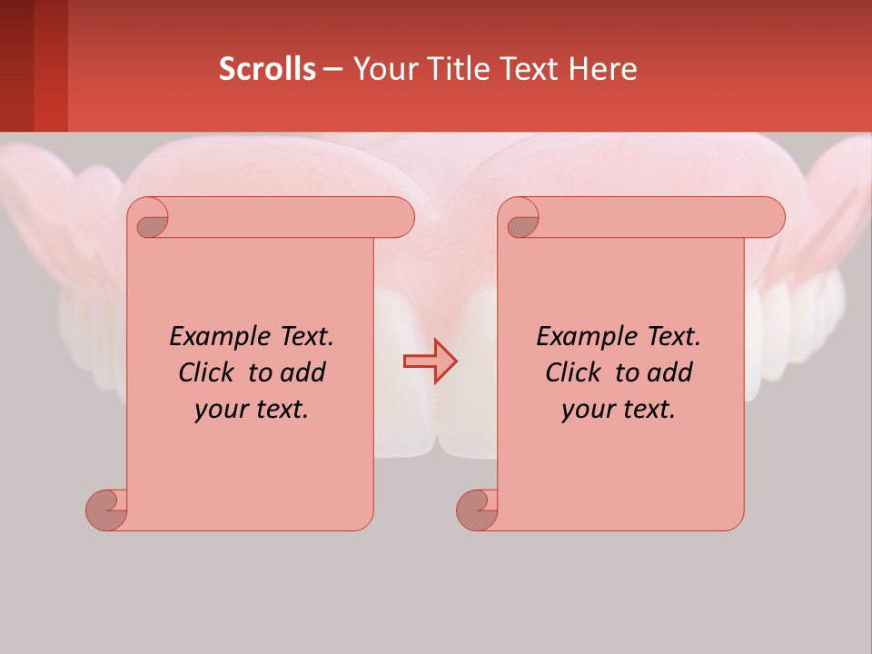 A Close Up Of A Tooth On A Black Background PowerPoint Template
